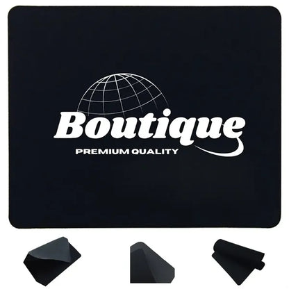 Office Mouse Mat Pad Non-Slip Rubber Black