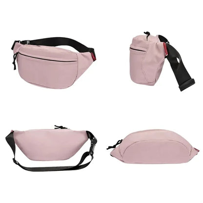 Unisex Fanny Pack Soft Leather Shoulder Crossbody Chest Bags