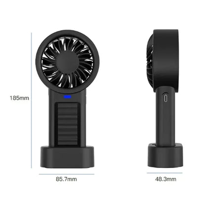 Solar Powered Portable Handheld Fan