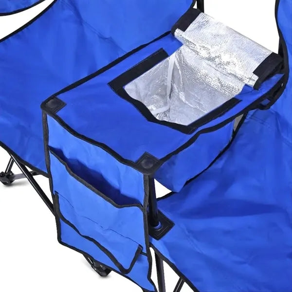 Portable Beach Umbrella Foldable Chair with Cooler Bag