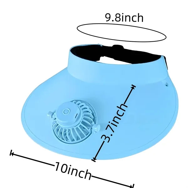 Adjustable Portable Fan Cap for Outdoor Adventures