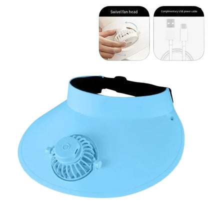 Adjustable Portable Fan Cap for Outdoor Adventures
