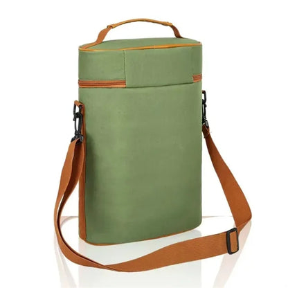 Waterproof 2 Wine Bottle Pockets Portable Picnic Beach Bag