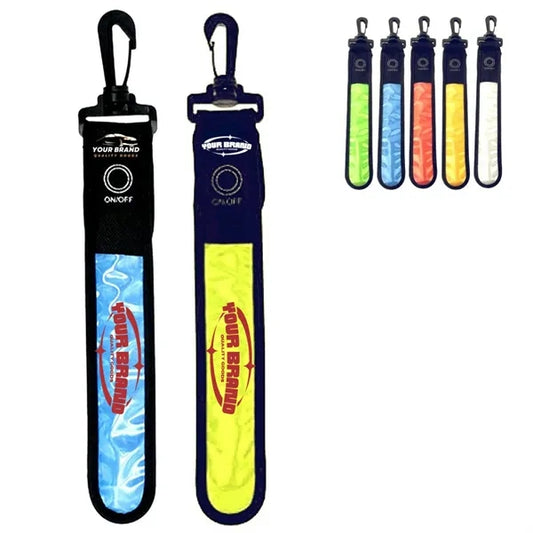 Backpack Reflective Strip Cycling Hiking Bag LED Light