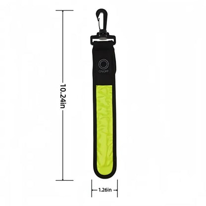Backpack Reflective Strip Cycling Hiking Bag LED Light