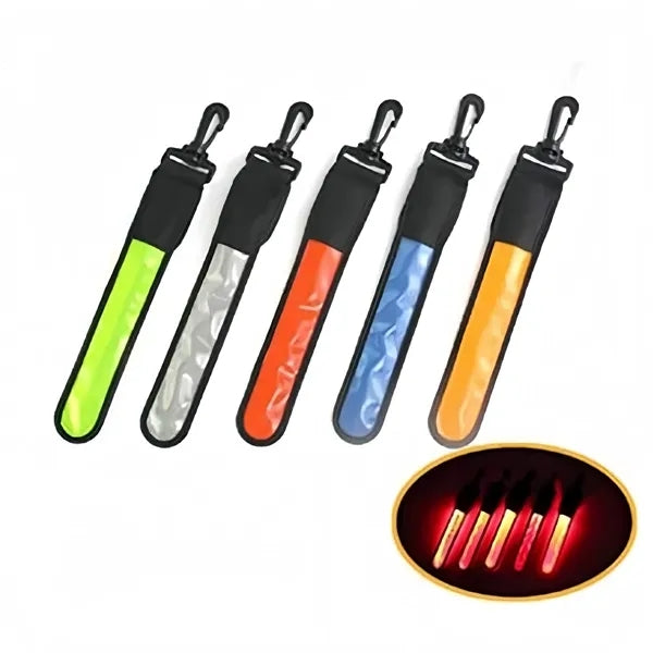 Backpack Reflective Strip Cycling Hiking Bag LED Light