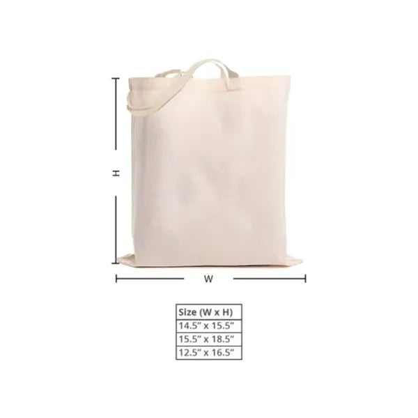 Canvas Tote Bags - Non Printed (Without Gusset)