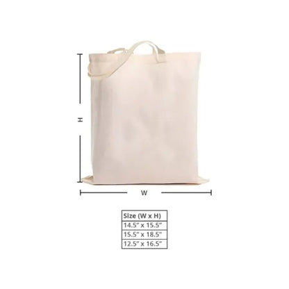 Canvas Tote Bags - Non Printed (Without Gusset)