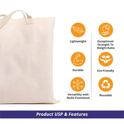Canvas Tote Bags - Non Printed (Without Gusset)