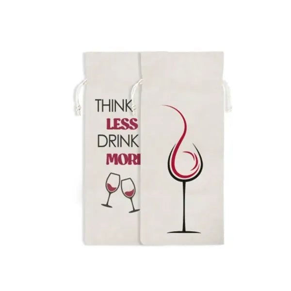 Canvas Wine Bags - Printed