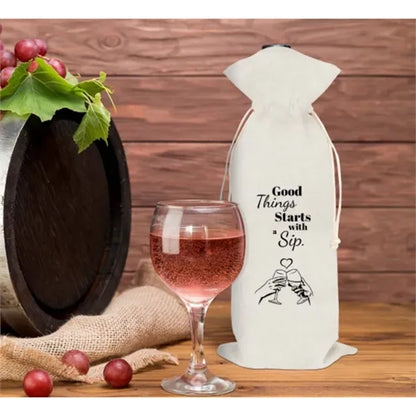Canvas Wine Bags - Printed