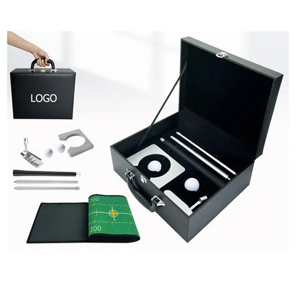 Executive Gift Golf Putter Set Kit With Leather Case