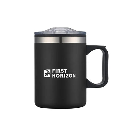 14oz. Double Wall SS / PP Campfire Mug with Clear Lid