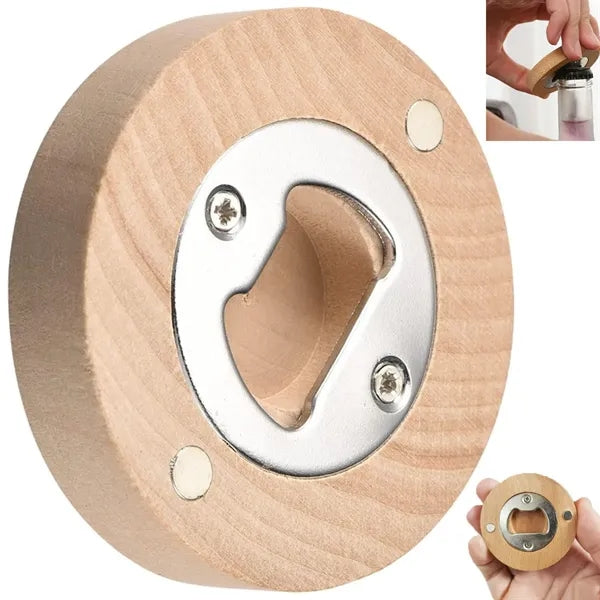 Magnetic Wooden Bottle Opener