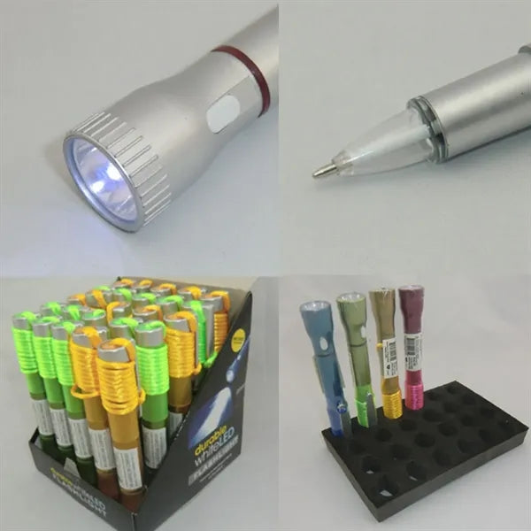 LED Flashlight Pen with Lanyard