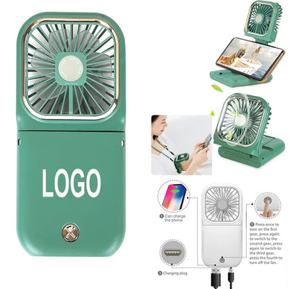 Rechargeable Handheld Power Bank Fan