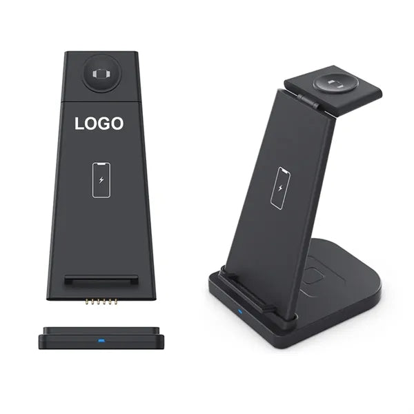 3 In 1  Wireless Charger Phone Stand