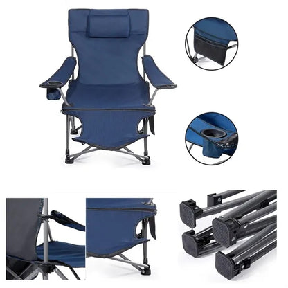 Folding Camping Chair With Footrest