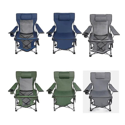 Folding Camping Chair With Footrest