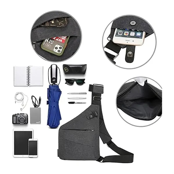Anti-theft Slim Sling Bag