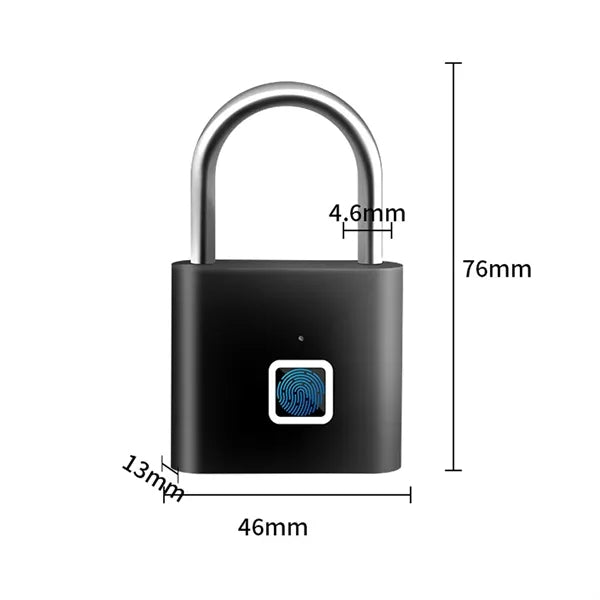 USB Rechargeable Fingerprint Padlock