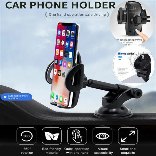 3-in-1 Ajustable Car Dashboard Phone Holder