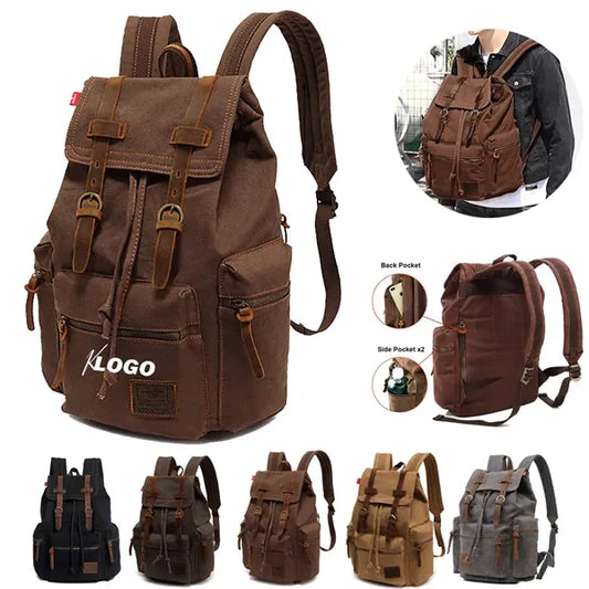 Large Travel Canvas Laptop Backpack