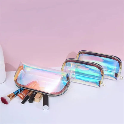 Holographic Makeup Bag Iridescent Pouch- Large size