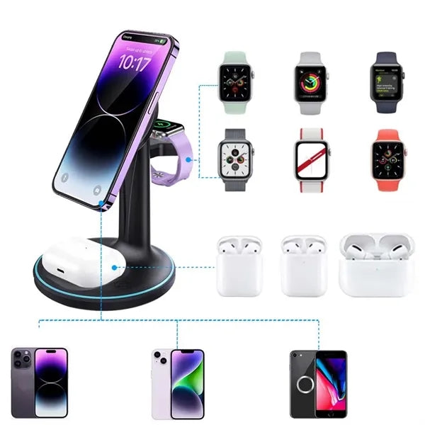 3 in 1 Wireless Charging Station