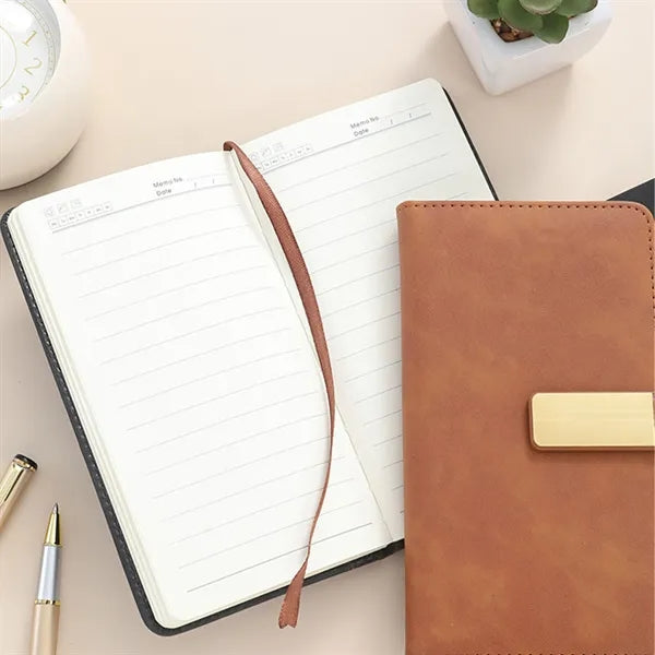 A6 Business Notebook With Magnetic Strap For Office Use