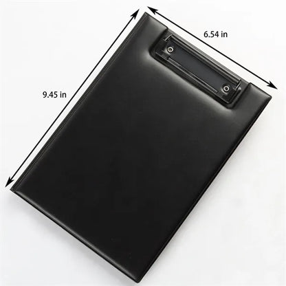 A5 Foldable PU Clipboard Folder For Office School Use