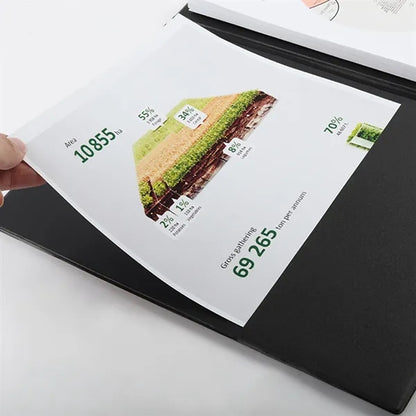 A5 Foldable PU Clipboard Folder For Office School Use