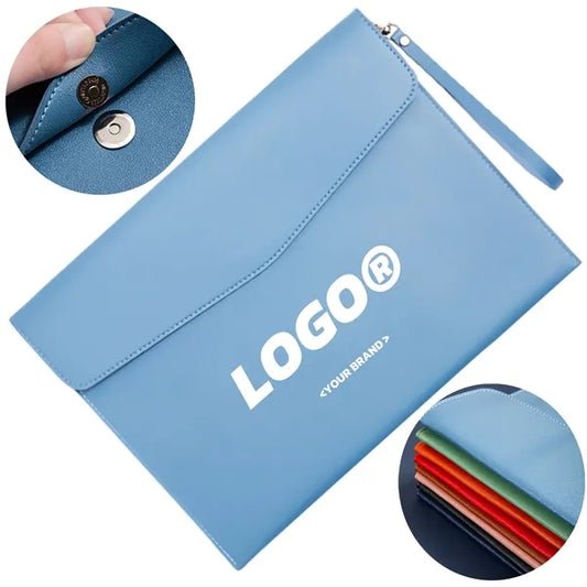 Waterproof A4 PU Leather File Folder For Office Use