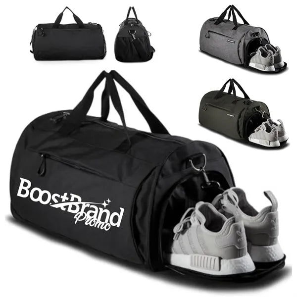Waterproof Gym Duffel Bag with Shoe Compartment