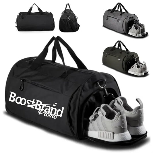 Waterproof Gym Duffel Bag with Shoe Compartment