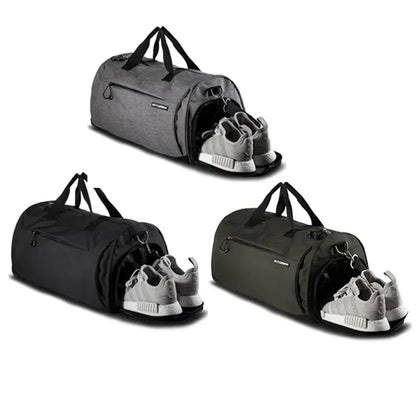 Waterproof Gym Duffel Bag with Shoe Compartment