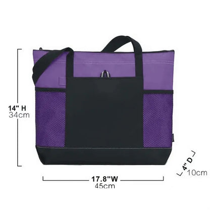 Durable Oxford Cloth Tote Bag with Multiple Pockets