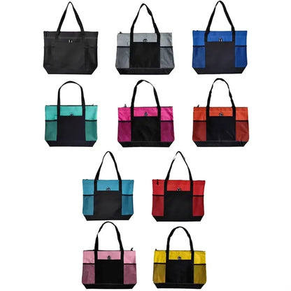 Durable Oxford Cloth Tote Bag with Multiple Pockets