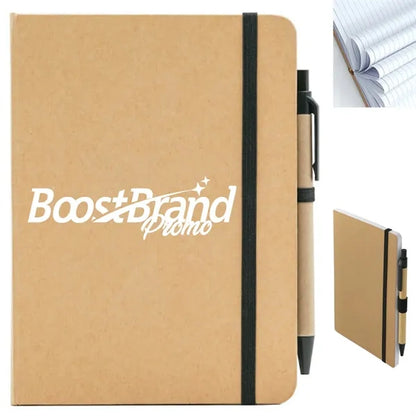 Eco-Friendly Kraft Paper Notebook with Pen