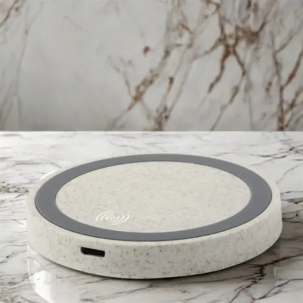 Eco-Friendly Wheat Straw Wireless Charger 15W