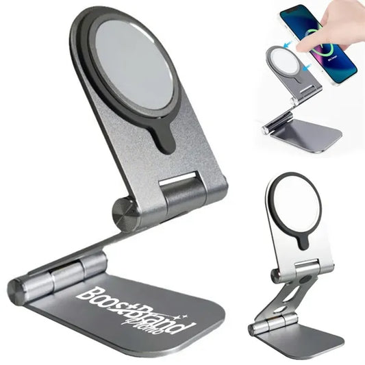 Foldable MagSafe Aluminum Stand Suitable Wireless Charging