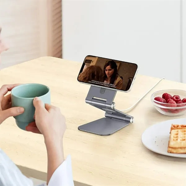 Foldable MagSafe Aluminum Stand Suitable Wireless Charging