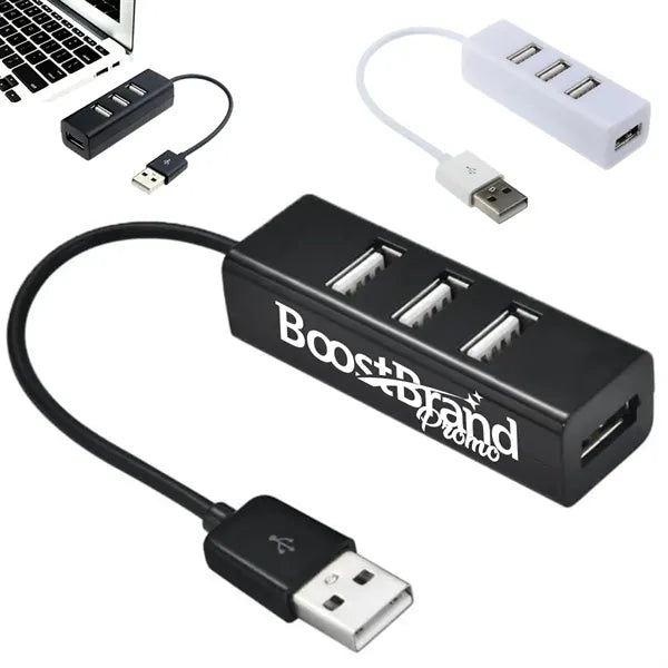 4 Port USB Hub Splitter for Computer and Laptop