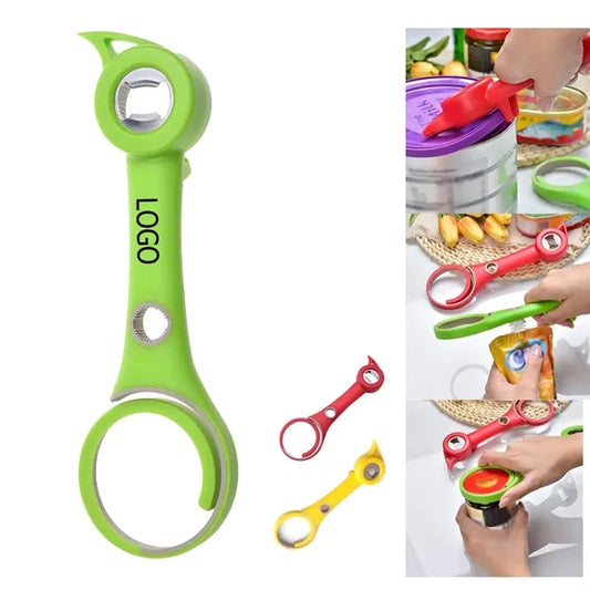 6 in 1 Beer Lid Remover Bottler Opener Jar Gripper