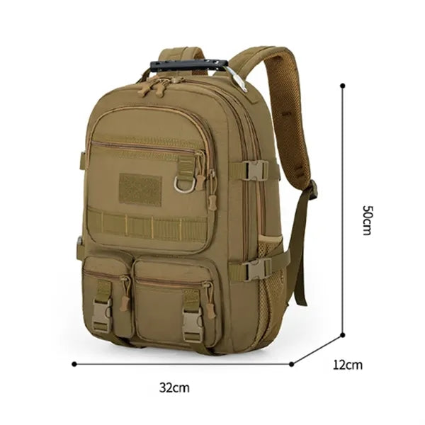 Heavy-Duty Tactical Backpack with MOLLE System