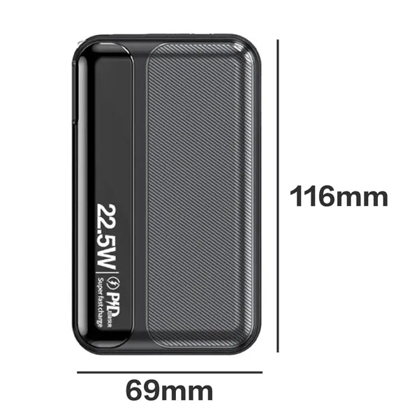 3 in 1 Fast Charging Power Bank with Built-in Cables