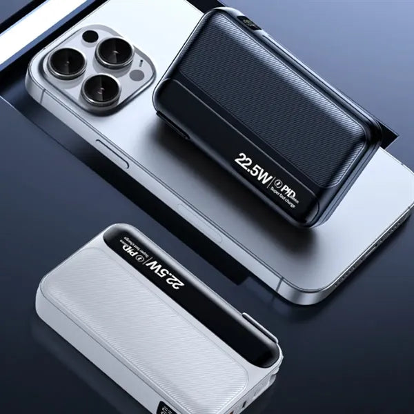 3 in 1 Fast Charging Power Bank with Built-in Cables