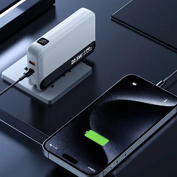 3 in 1 Fast Charging Power Bank with Built-in Cables