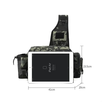Camouflage Waterproof Fishing Tackle Sling Bag