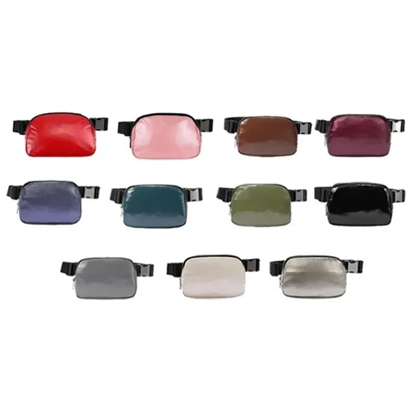 Waterproof Leather Crossbody Fanny Pack w/ Adjustable Strap